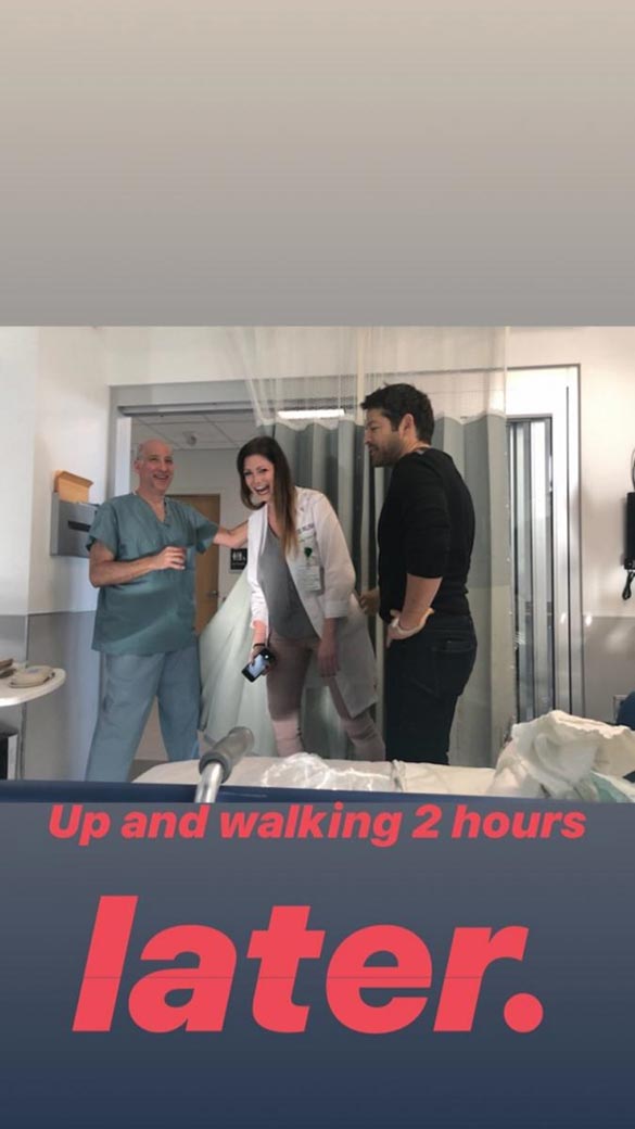 Миша Коллинз после операции